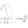 Image de Mavic Rayons Kit 14 Rear Non Drive Side Edeemax 29´´ 305 mm
