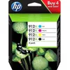 Image de Pack de 4 Cartouches d'encre HP 912XL Noir Cyan Magenta Jaune