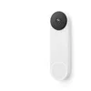 Image de Sonnette avec caméra de surveillance sans fil Bluetooth Google Nest Doorbell Blanc neige