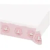Image de Amscan nappe princesse 180 x 120 cm papier rose/blanc