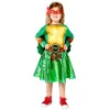 Image de déguisement tortue ninja mutant fille - 6/8 ans - vert - amscan 9909142