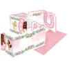 Image de 8 cartons invitation enveloppes poney fleurs - amscan 9909886