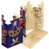 Image de 8 cartons dinvitation enveloppes carte de pirates - amscan 9909920