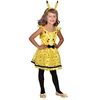 Image de déguisement pikachu pokémon robe jaune fille - 10/12 ans - jaune - amscan 9911602