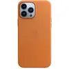 Image de Apple Étui en cuir avec MagSafe (Apple iPhone 13 Pro Max), Coque pour téléphone portable, Or, Marron