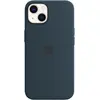 Image de Apple Étui en silicone avec MagSafe (Apple iPhone 13), Coque pour téléphone portable, Bleu