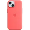 Image de Apple Étui en silicone avec MagSafe (Apple iPhone 15), Coque pour téléphone portable, Rouge