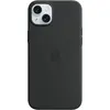 Image de Apple Etui en silicone avec MagSafe (Apple iPhone 14 Plus, Apple iPhone 15 Plus), Coque pour téléphone portable, Noir