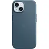 Image de Apple Étui en tissu fin avec MagSafe (Apple iPhone 15), Coque pour téléphone portable, Bleu