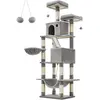 Image de Feandrea Cat Spa (206 cm, Gris clair), Arbre à chat