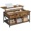 Image de Vasagle, Table basse, Table basse (60 x 100 x 62 cm)