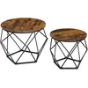 Image de Vasagle, Table basse, Frederick (50 x 50 x 40 cm)