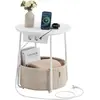 Image de Vasagle, Table basse, Plugin (45 x 45 x 50 cm)
