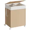 Image de Songmics, Panier à linge, Panier à linge aspect rotin avec couvercle (100 l)