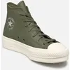 Image de Chuck Taylor All Star Lift Leather Matte par Converse Vert 36 Femme