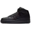 Image de Baskets Nike Air Force 1 Mid Triple Black CW2289-001 44.5