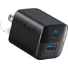 Image de Anker Chargeur 323 Dual-Port 33W, EU Plug (33 W, 2 ports), Chargeur USB, Noir