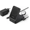 Image de Anker MagGo - Support de chargement sans fil - 3 en 1, pliable - 15 Watt (USB-C) - noir