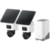Image de eufy Cam S4 2-Cam Kit (3840 x 2160 pixels), Caméra réseau, Blanc, Noir