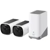 Image de Eufy EufyCam E40 - Caméra de surveillance réseau - étanche / résistant à la poussière / résistant aux UV / résistant à l'eau - couleur (Jour et nuit) - 4 MP - 2K - audio - sans fil - avec HomeBase S380 (pack de 2)