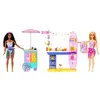 Image de Barbie Coffret Promenade Bord de Mer Avec Poupées Brooklyn et Malibu Mattel Multicolore