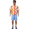 Image de Barbie Fashionista Ken - Chemise rouge et orange