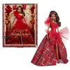 Image de Barbie Poupée Joyeux Noël Châtain Hrm63