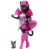 Image de Monster High-Catty Noir-Poupée Avec Chat Amulette Et Accessoires Hxh76