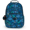 Image de Kipling Sac À Dos Seoul Lap Blue Monkey Fun Imprimé Grand Femme 100% Recycled Polyester