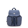 Image de Kipling Sac À Dos Anto S Signature Denim Imprimé Petit Femme 100% Cotton