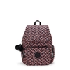 Image de Kipling Sac À Dos City Zip S Dancing Bouquet Imprimé Petit Femme 100% Recycled Polyester