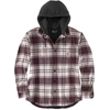 Image de Carhartt Flannel Fleece Lined Hooded Chemise