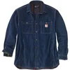Image de Carhartt Denim Fleece Lined Snap Front Chemise