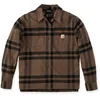 Image de Carhartt Loose Fit Midweight Flannel Chemise pour dames, brun, taille M pour Femmes