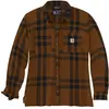 Image de Carhartt, Femmes, Chemise, Chemise femme Midweight Flannel L/S Plaid, Marron, (M)