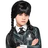 Image de Accessoire de déguisement - RUBIES - Perruque Mercredi Addams - Noir - Taille unique - Enfant