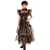 Image de Déguisement robe de bal Mercredi Addams enfant