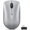 Image de Lenovo - Souris - compact - droitiers et gauchers - optique - 4 boutons - sans fil - 2.4 GHz - récepteur sans fil USB-C - gris nuage - boîtier marron - CRU