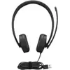 Image de Lenovo Casque stéréo filaire USB-A Gen 2 (Filaire, USB-A), Casque micro de bureau, Noir