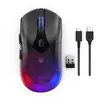 Image de Lenovo Legion M410 Wireless RGB Mouse - Mus - 6 knapper - Sort med RGB lys (Filaire, Sans fil), Souris, Transparent, Noir