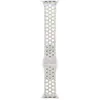 Image de Apple Bracelet de sport Nike (45 mm, Fluoroélastomère), Sangles de montre, Blanc