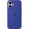 Image de Apple Étui en silicone avec MagSafe (Apple iPhone 16), Coque pour téléphone portable, Bleu
