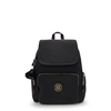 Image de Kipling Sac À Dos City Zip S Glorious Gold Noir Petit Femme 56% Recycled Polyamide, 44% Polyamide