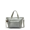 Image de Kipling Sac Marin Isaac Moon Grey Metallic Vert Grand Femme 100% Polyamide