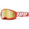 Image de 100% Strata 2 Chrome Lunettes de motocross, blanc-orange pour Hommes