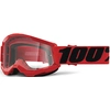 Image de 100% Strata 2 Essential Lunettes de motocross pour jeunes, rouge