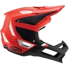 Image de 100% Trajecta Casque de descente, noir-rouge, taille M 56 57 58 pour Hommes
