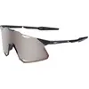 Image de 100%, Unisexe, Lunettes de sport, Brille Hypercraft Gloss (Noir brillant, HiPER Silver Chrome), Noir