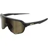 Image de 100%, Unisexe, Lunettes de sport, S2 Matte Black Soft Gold Mirror Lens (Noir, Noir mat, Or), Noir