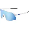 Image de 100%, Unisexe, Lunettes de sport, S3 (Blanc, Blanc mat, Bleu, HiPer bleu), Blanc